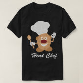 Aardappelkop Chef T-shirt (Design voorkant)