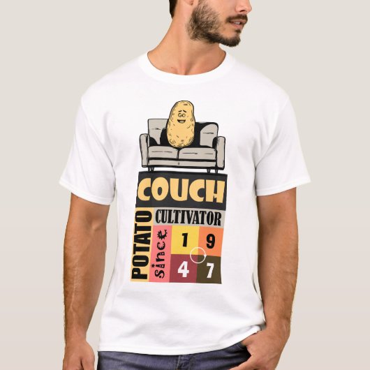 Aardappelkweker sinds [Geboortejaar] T-shirt (Voorkant)