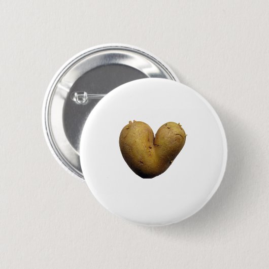 Aardappelliefde Ronde Button 5,7 Cm (Voorkant /achterkant)