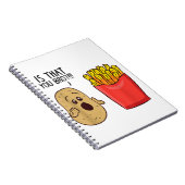 Aardappelmoes is dat je schamele aardappelen koopt notitieboek (Rechterzijde)