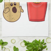 Aardappelmoes is dat je schamele aardappelen koopt theedoek (Gevouwen)