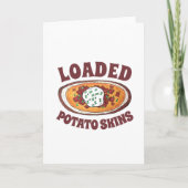 Aardappelmoessons Snack Food Appetizer Bacon Kaart (Voorkant)