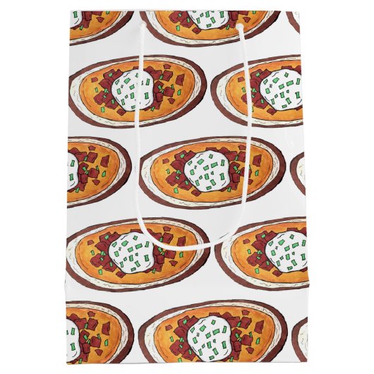 Aardappelmoessons Snack Food Appetizer Bacon Medium Cadeauzakje (Achterkant)