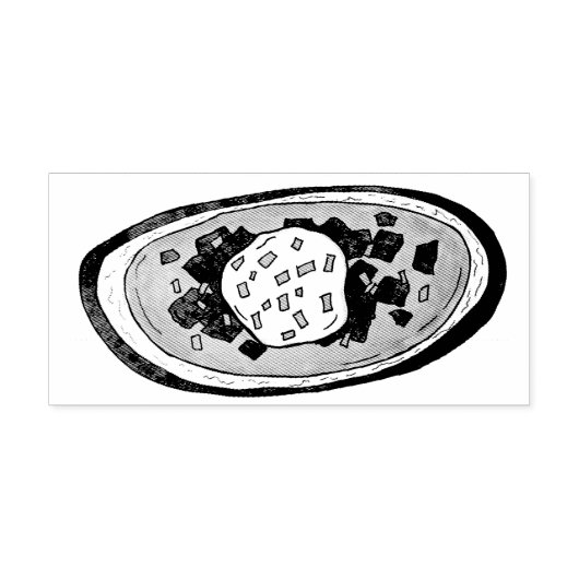 Aardappelmoessons Snack Food Appetizer Bacon Rubberstempel (Afrduk)