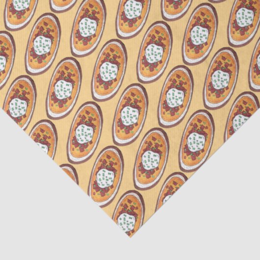 Aardappelmoessons Snack Food Appetizer Bacon Tissuepapier (Detail)