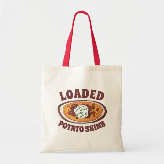 Aardappelmoessons Snack Food Appetizer Bacon Tote Bag (Voorkant)