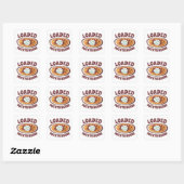 Aardappelmoessons Snack Food Appetizer Bacon Vierkante Sticker (Vel)