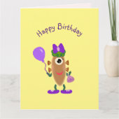 Aardappelmonster Verjaardagskaart Bedankkaart (Voorkant)