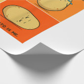 Aardappelmoot Vegetable Tater Vegan Lover Keto Cadeaupapier (Hoek)