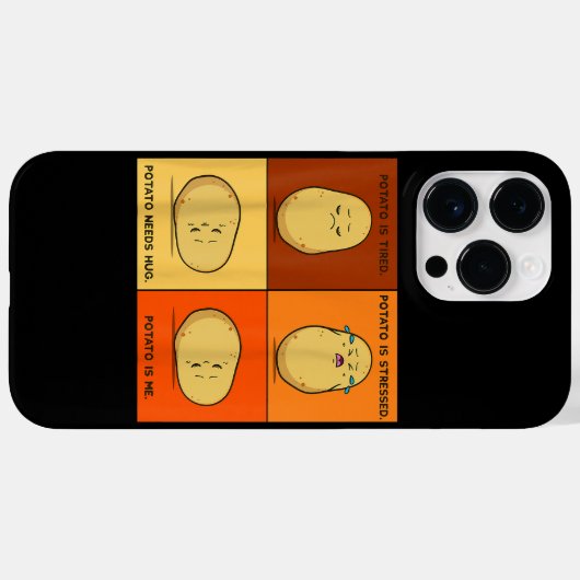 Aardappelmoot Vegetable Tater Vegan Lover Keto Case-Mate iPhone Case (Achterkant (horizontaal))