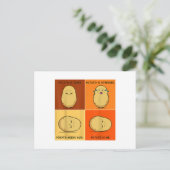 Aardappelmoot Vegetable Tater Vegan Lover Keto Feestdagenkaart (Staand voorkant)