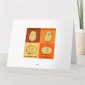 Aardappelmoot Vegetable Tater Vegan Lover Keto Kaart (Achterkant)