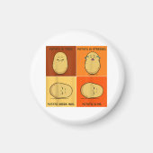 Aardappelmoot Vegetable Tater Vegan Lover Keto Magneet (Voorkant)