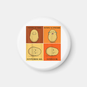 Aardappelmoot Vegetable Tater Vegan Lover Keto Magneet