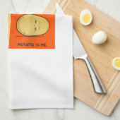 Aardappelmoot Vegetable Tater Vegan Lover Keto Theedoek (Quarter Fold)