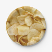 Aardappelpapier borden leuk voetstuk-borden papieren bordje (Voorkant)