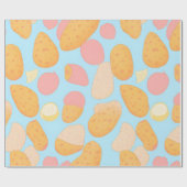 Aardappelpastel Kleurrijk Gepersonaliseerd Patroon Cadeaupapier (Vlak)