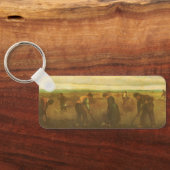 Aardappelplanten door Vincent van Gogh, kunst Sleutelhanger (Achterkant)