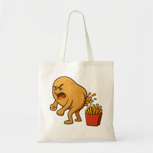 Aardappelpoepende frieten l Grappige frieten Tote Bag
