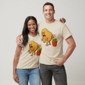 Aardappelpoepende frietjes l Grappige frietjes T-shirt (Unisex)
