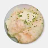 Aardappelpuree Boter Chives Voedsel Diner Koken Magneet (Voorkant)