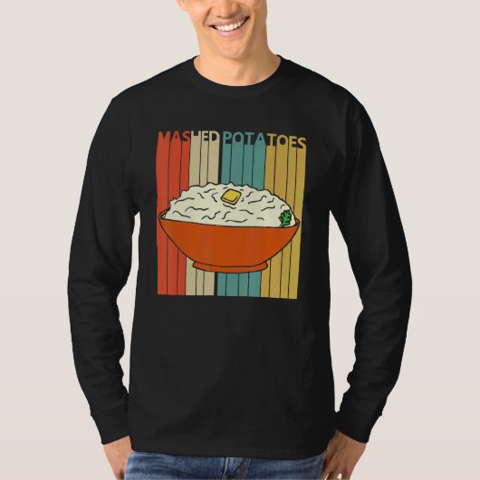 Aardappelpuree eten t-shirt (Voorkant)