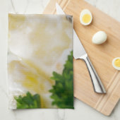 Aardappelsalade met worst en mosterd theedoek (Quarter Fold)