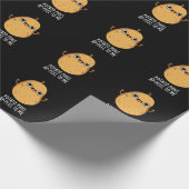 Aardappelschil voor mij Funny Potato pun Dark BG Cadeaupapier (Hoek)