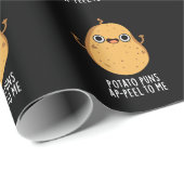 Aardappelschil voor mij Funny Potato pun Dark BG Cadeaupapier (Rol Hoek)