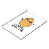 Aardappelschil voor mij Funny Potato pun Notitieboek (Linkerzijde)