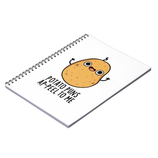 Aardappelschil voor mij Funny Potato pun Notitieboek (Linkerzijde)