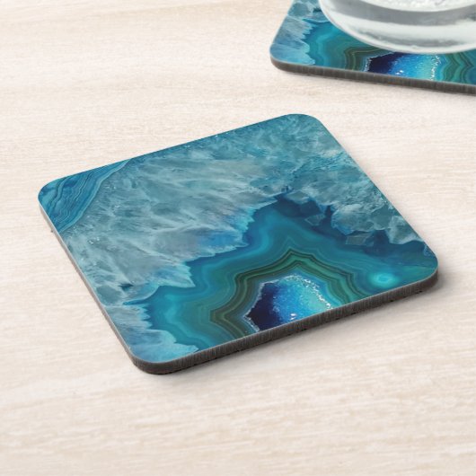 Aardappelsteen Geode-droogmineraal Bier Onderzetter (Linkerzijde)