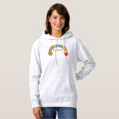 Aardappeltransformatie op chips met een regenboog hoodie (Voorkant volledig)