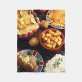 Aardappelvoeding Fleece Deken (Voorkant)