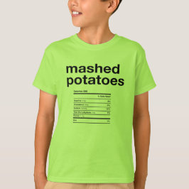 Aardappelvoedingsinformatie T-shirt