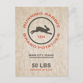  aardappelzak briefkaart