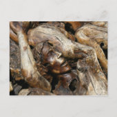 Aardappend Man dat in boomwortels is verwerkt Briefkaart (Voorkant)