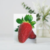 aardbei #1 briefkaart (Staand voorkant)