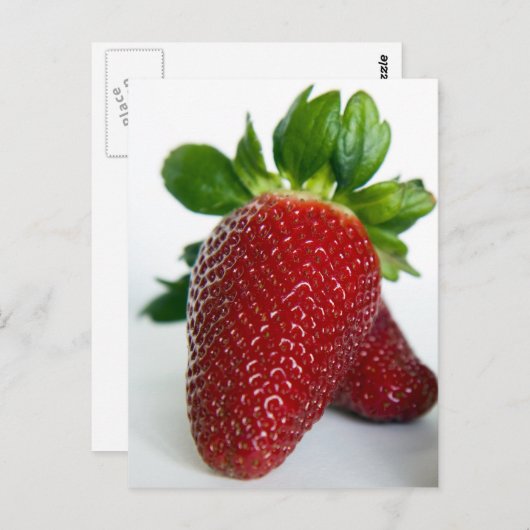 aardbei #1 briefkaart (Voorkant / Achterkant)