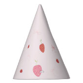 Aardbei 1e Berry Eerste Verjaardag Party Petten Feesthoedjes (Rechts)