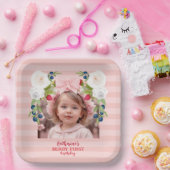 Aardbei 1e Berry Sweet Verjaardag Welkomstbord Papieren Bordje (Feest)