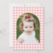 Aardbei 1e Verjaardag Berry Eerste Foto Kaart (Achterkant)