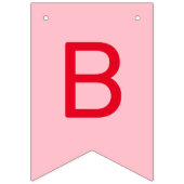 Aardbei 1e Verjaardag Berry Eerste Foto Vlaggetjes (Tweede vlag)