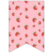 Aardbei 1e Verjaardag Berry Eerste Foto Vlaggetjes (Eerste vlag)