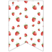 Aardbei 1e Verjaardag Berry Eerste Foto Vlaggetjes (Eerste vlag)