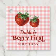 Aardbei 1e verjaardag Berry Eerste Verjaardag
