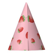 Aardbei 1e verjaardag Berry First Feesthoedjes (Achterkant)