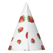 Aardbei 1e verjaardag Berry First Feesthoedjes (Achterkant)