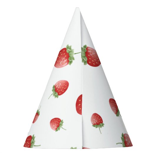 Aardbei 1e verjaardag Berry First Feesthoedjes (Achterkant)