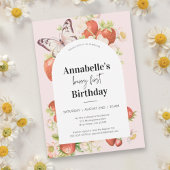 Aardbei 1e Verjaardag Berry First Party Kaart